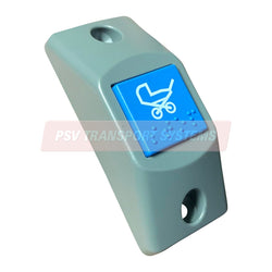 PSV/61/336-Bell Push with Grey Body and Blue Buggy/Pram Button for Vertical Mounting-PSV Transport Systems Bus and Coach Parts